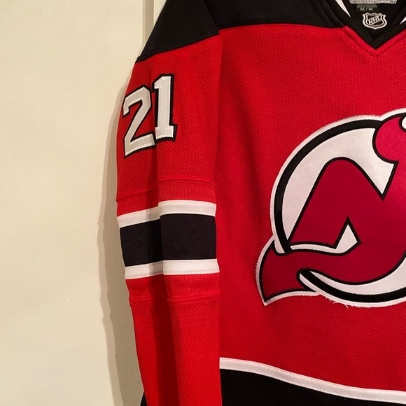 Reebok Black and Red NHL Replica Hockey Sporty Jersey, #21 Palmieri, Size MM - Picture 6 of 16